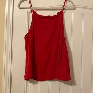 Red tank top